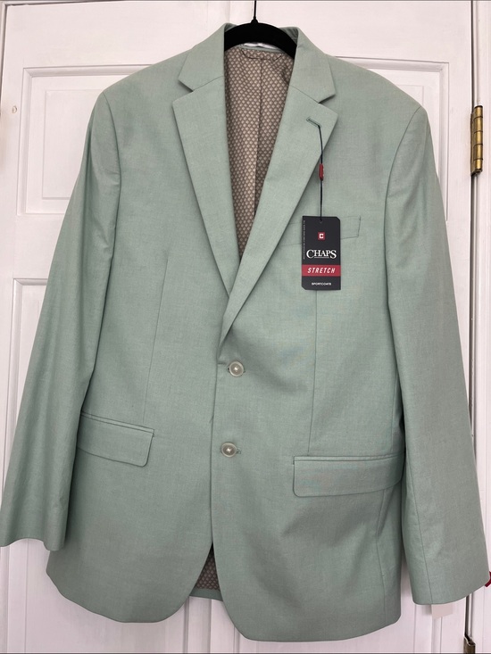 Chaps Other - Chaps Men's Mint Green Stretch Two-Button Blazer